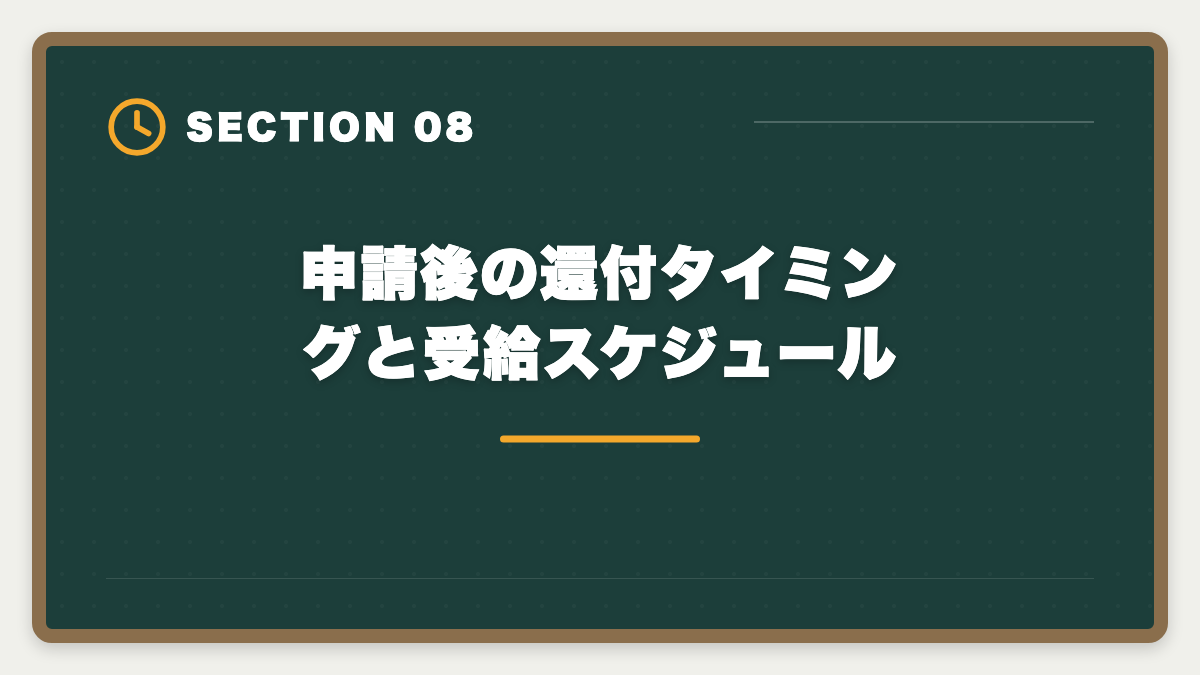 申請後の還付タイミングと受給スケジュール｜宅建の教育訓練給付金 申請方法と70%還元を完全攻略する5ステップガイドの図解