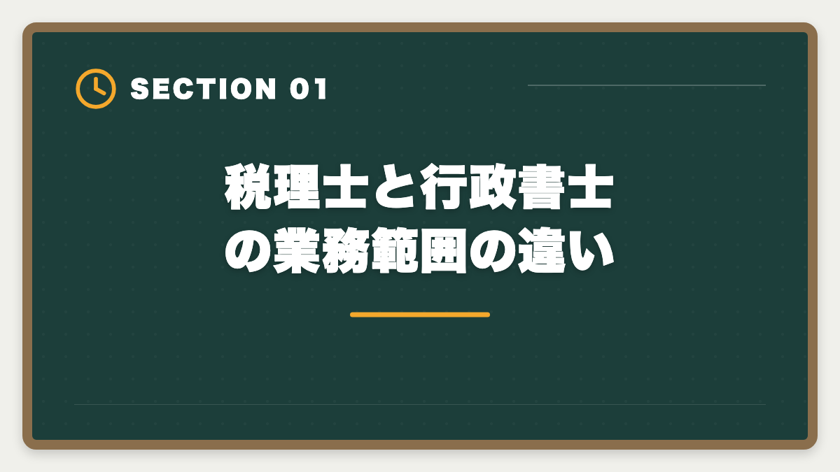 税理士と行政書士の業務範囲の違い｜税理士と行政書士の違いを徹底比較｜ダブルライセンスのメリット・取得順の図解