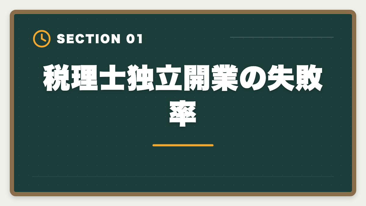 税理士独立開業の失敗率｜税理士独立開業で失敗する5つのパターン｜成功者の準備と差を本音解説の図解