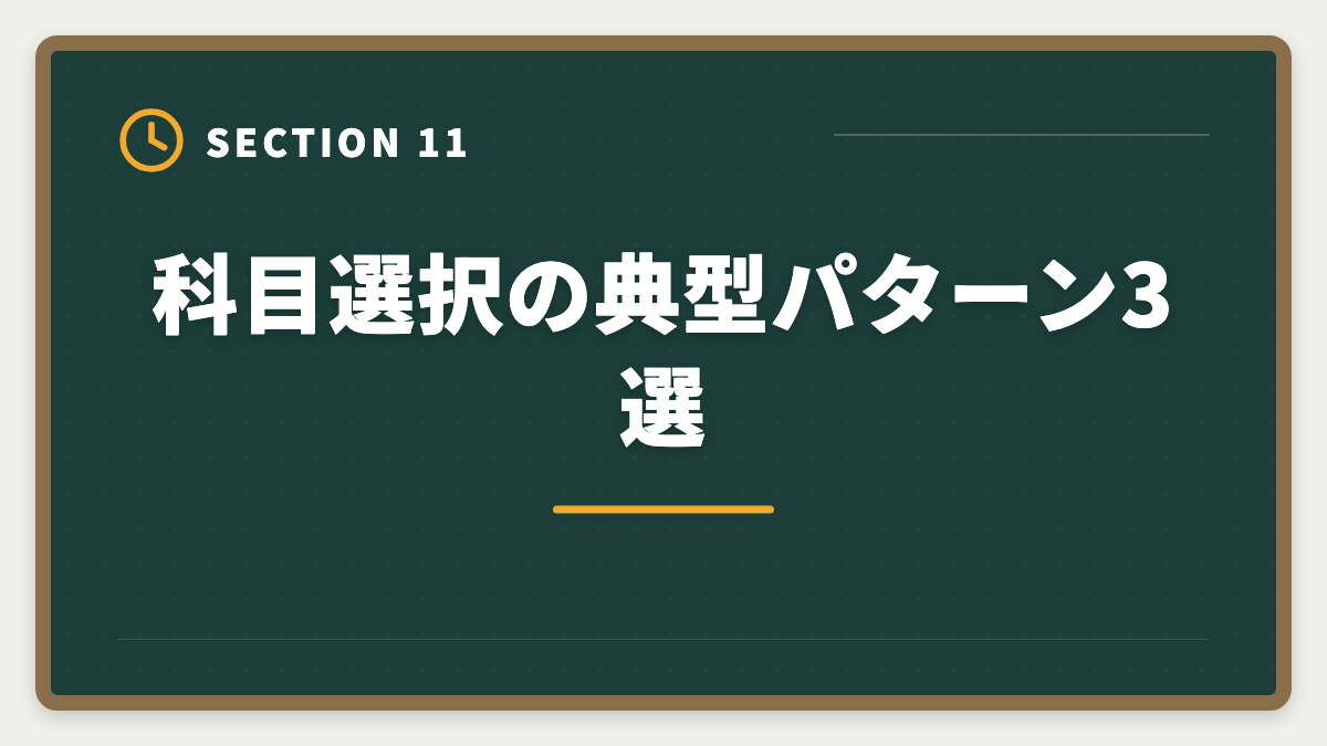 科目選択の典型パターン3選｜税理士5科目の受験順番完全ガイド｜王道パターンと選択戦略の図解