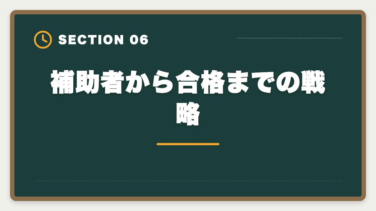 補助者から合格までの戦略｜土地家屋調査士の補助者経験は受験に有利？業務・年収・合格までを徹底解説の図解