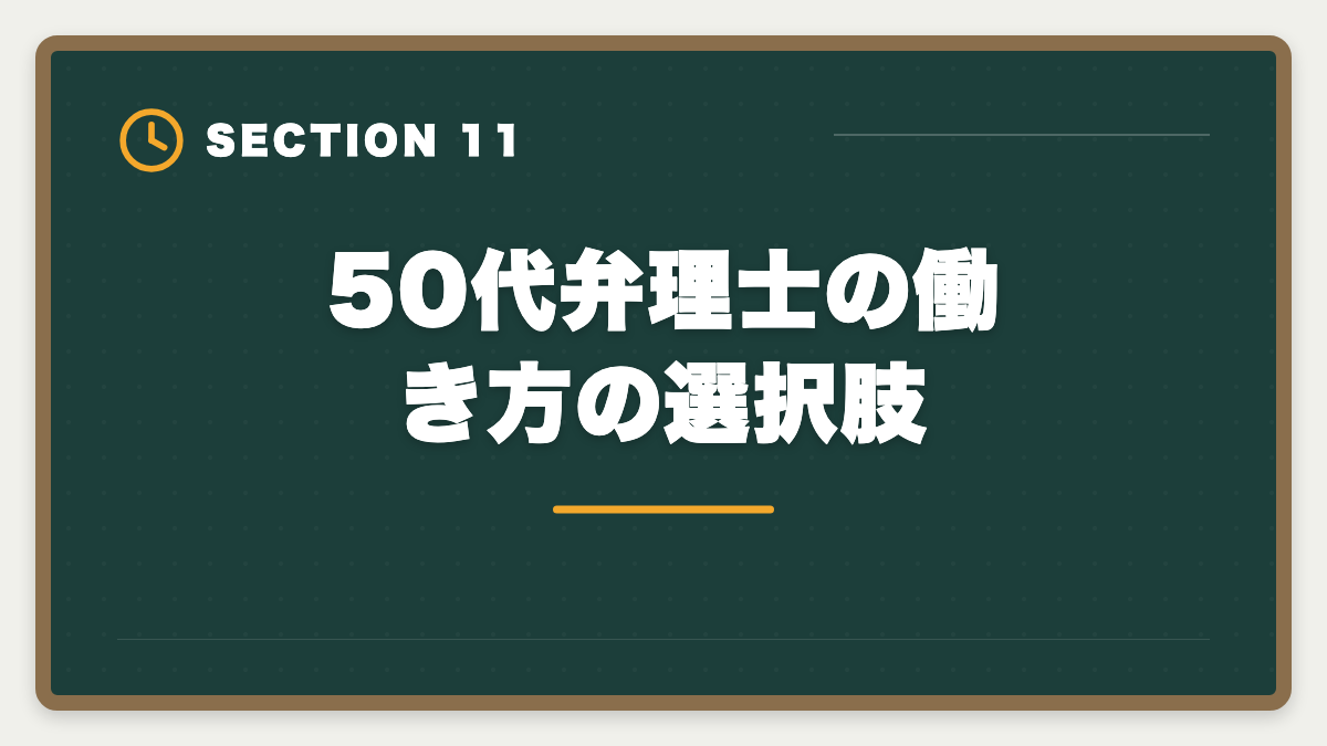 50代弁理士の働き方の選択肢｜弁理士は50代から挑戦できる！セカンドキャリアで年収1500万円実現戦略の図解