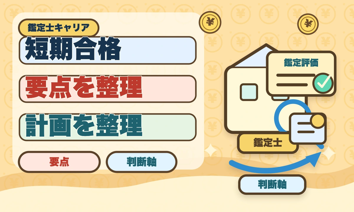 不動産鑑定士の短期合格期間は？1.5〜2年で達成する戦略を徹底解説のアイキャッチ画像