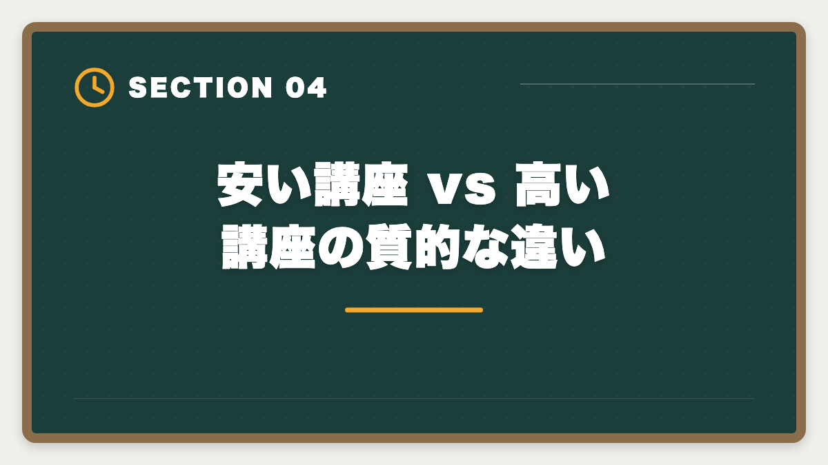 安い講座 vs 高い講座の質的な違い｜税理士通信講座の安い順ランキング｜5科目総額22万円〜の最安戦略の図解