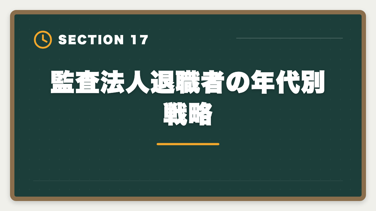 監査法人退職者の年代別戦略｜公認会計士の監査法人退職後は？CFO・コンサル・独立の3大キャリアを徹底解説の図解