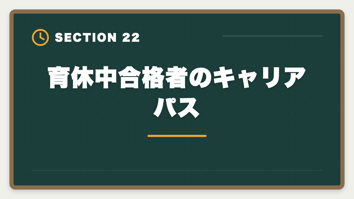 育休中合格者のキャリアパス｜弁理士は育休中に合格できる？1日3時間×1〜2年の戦略を現役士業が徹底解説の図解
