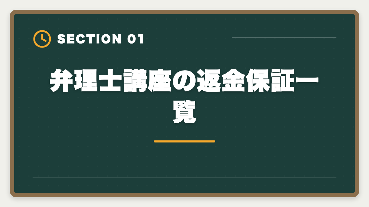 弁理士講座の返金保証一覧｜弁理士講座の全額返金保証はある？アガルート全額還元×給付金で実質0円も視野の図解