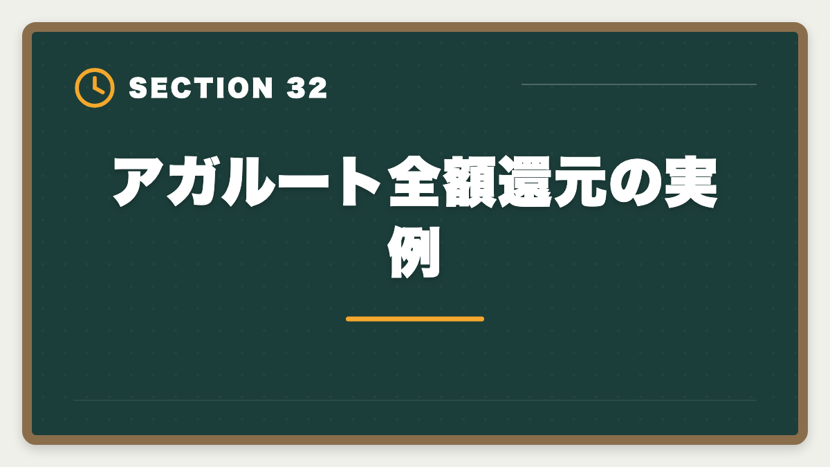 アガルート全額還元の実例｜弁理士講座の全額返金保証はある？アガルート全額還元×給付金で実質0円も視野の図解