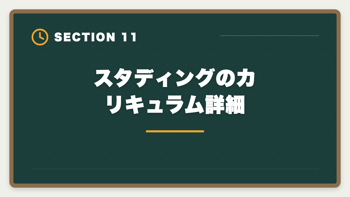 スタディングのカリキュラム詳細｜不動産鑑定士の安い講座比較｜スタディング15万円が業界最安・コスパ徹底分析の図解