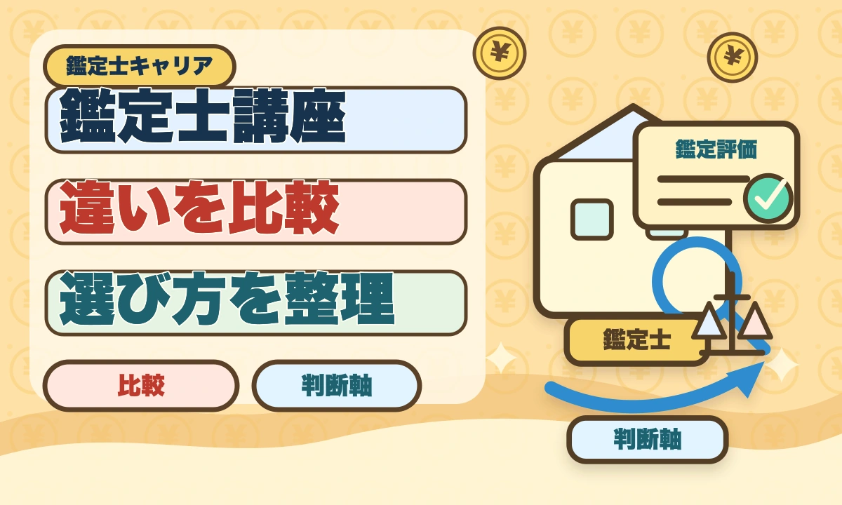 不動産鑑定士の安い講座比較｜スタディング15万円が業界最安・コスパ徹底分析のアイキャッチ画像