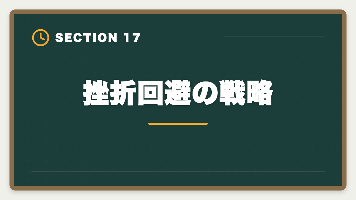 挫折回避の戦略｜弁理士の短答・論文戦略完全ガイド｜過去問徹底と答案構成で合格を勝ち取るの図解