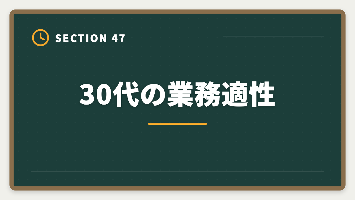 30代の業務適性｜不動産鑑定士は30代から転職可能｜年収300万円アップを実現する完全戦略の図解