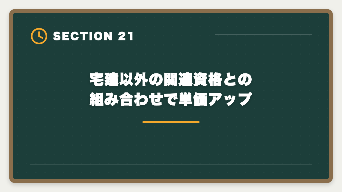 宅建以外の関連資格との組み合わせで単価アップ｜宅建で主婦の在宅副業は月5〜15万円可能｜家計プラスを実現する完全戦略の図解