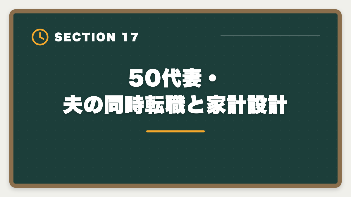 50代妻・夫の同時転職と家計設計｜宅建で50代未経験から不動産業転職｜年収400〜600万円・セカンドキャリア成功戦略の図解