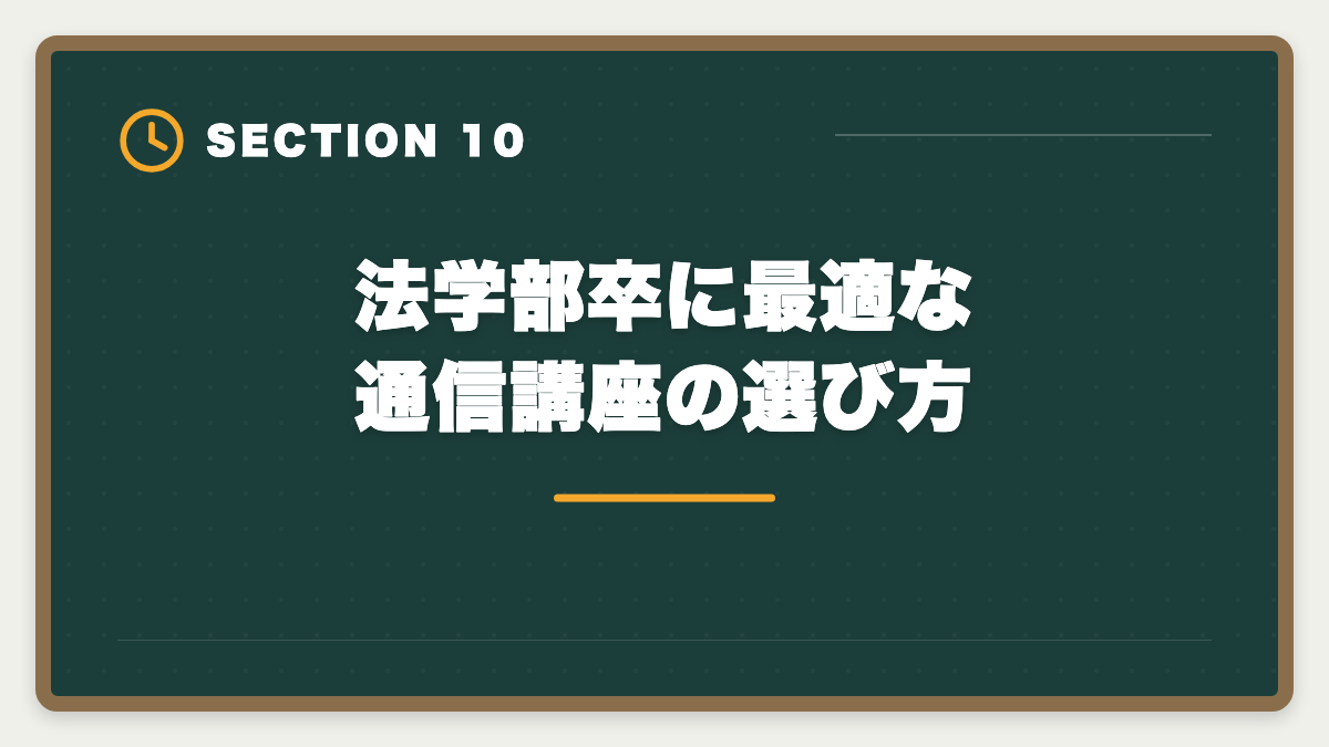 法学部卒に最適な通信講座の選び方|宅建は法学部卒が有利|権利関係14問で大幅優位・3ヶ月合格を実現する戦略の図解