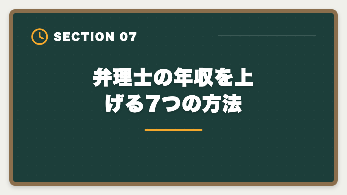 弁理士の年収を上げる7つの方法｜弁理士の年収は平均700〜800万円｜勤務形態別・年齢別の実態を完全公開の図解