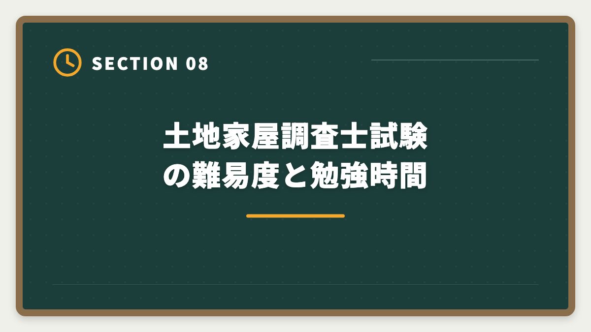 土地家屋調査士試験の難易度と勉強時間｜土地家屋調査士通信講座おすすめランキング5選【2026年最新】の図解