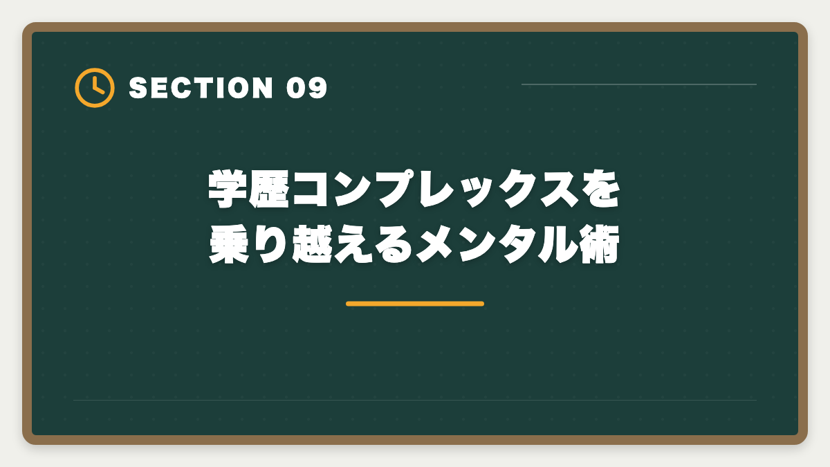 学歴コンプレックスを乗り越えるメンタル術|高卒でも宅建は受かる|学歴コンプレックスを覆す3つの戦略と合格パターンの図解