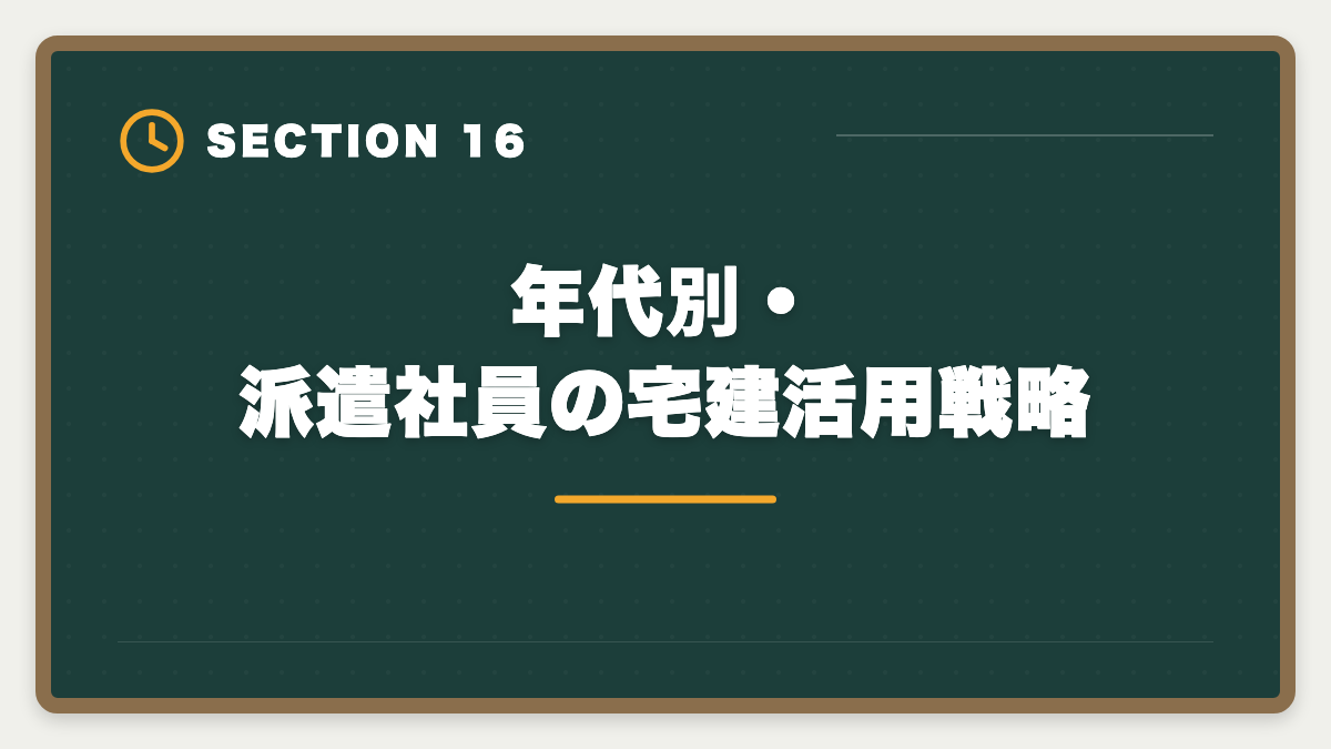 年代別・派遣社員の宅建活用戦略｜派遣社員が宅建を取って正社員転換する方法|時給UPと不動産業界キャリア戦略の図解