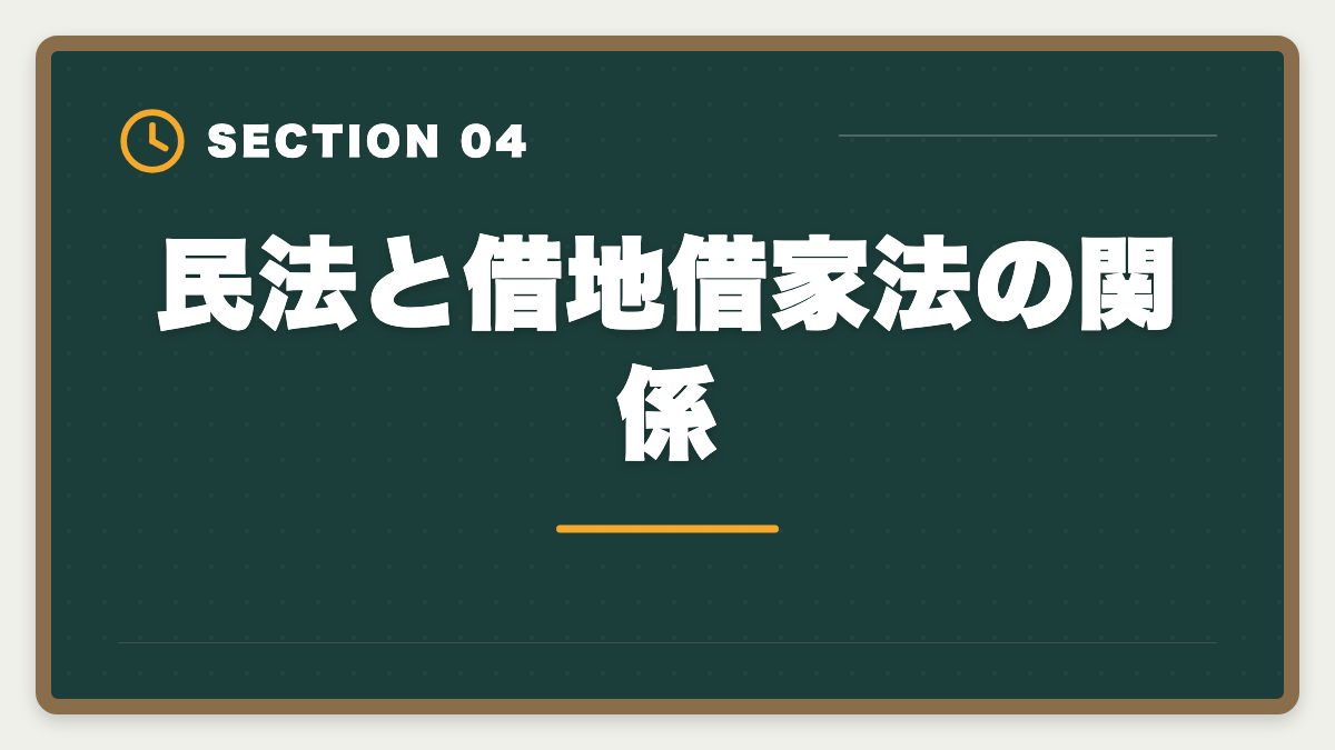 民法と借地借家法の関係｜宅建民法が苦手な人の攻略法|14問中9〜10問取る学習戦略と頻出論点の図解