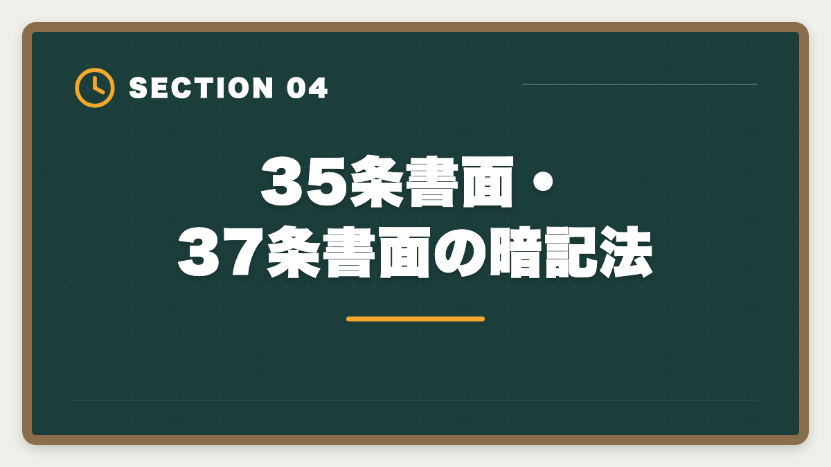 35条書面・37条書面の暗記法|宅建業法で満点を狙う勉強法|20問中18問以上の得点源を作る5つの戦略の図解