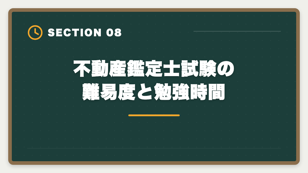 不動産鑑定士試験の難易度と勉強時間｜不動産鑑定士通信講座おすすめランキング5選【2026年最新】の図解