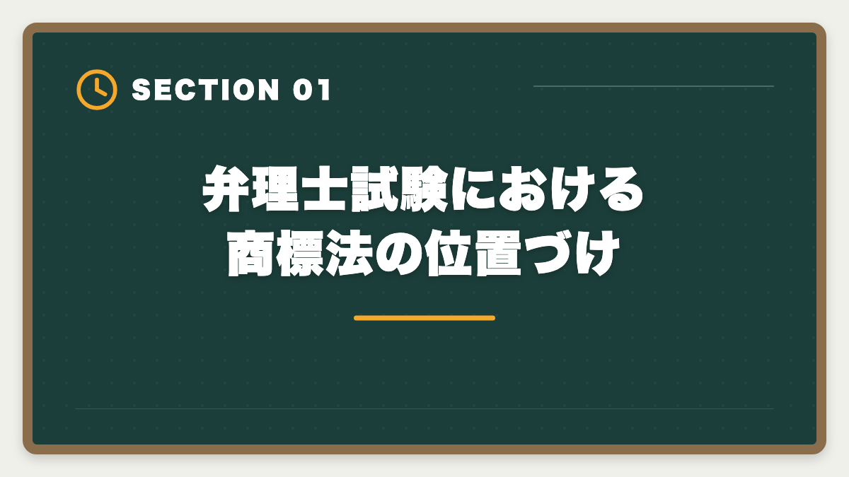 弁理士試験における商標法の位置づけ｜弁理士試験の商標法対策完全ガイド｜頻出論点と類似判断の極意の図解