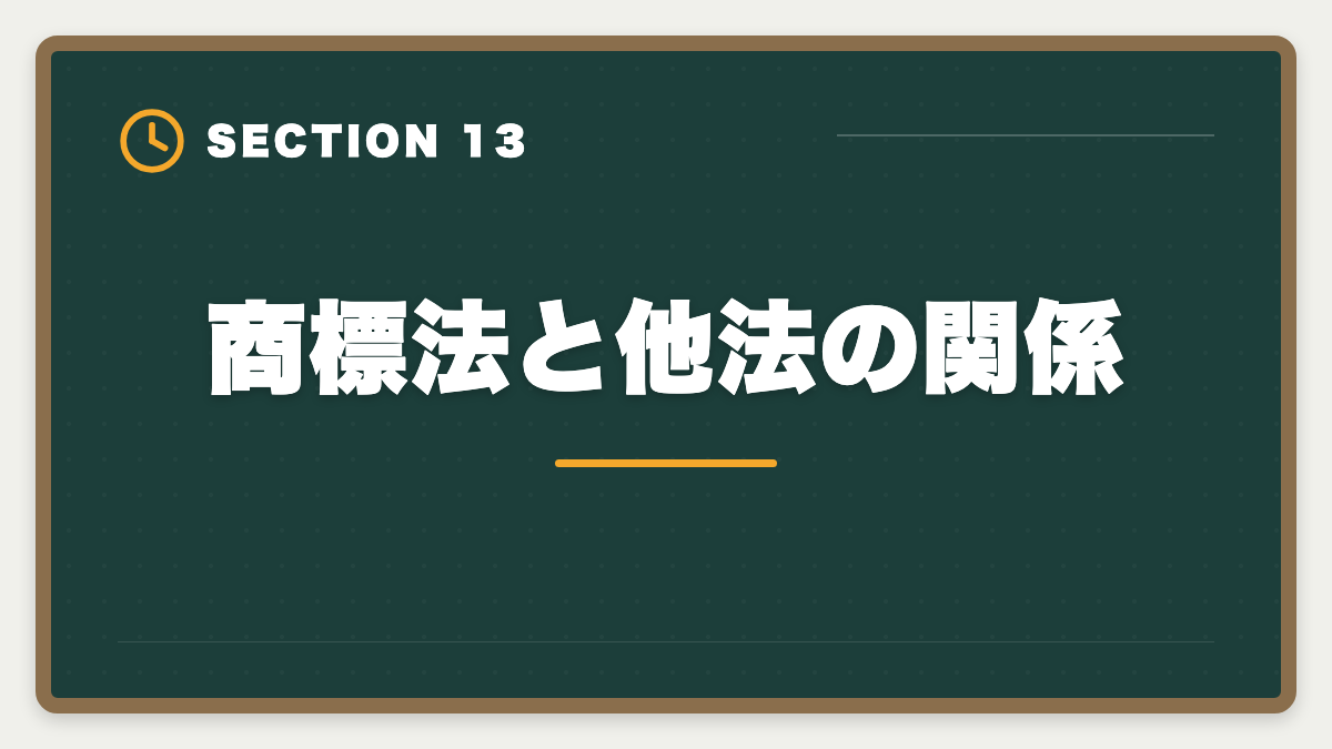 商標法と他法の関係｜弁理士試験の商標法対策完全ガイド｜頻出論点と類似判断の極意の図解