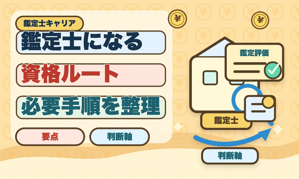 不動産鑑定士になるには｜試験・実務修習・登録までの完全ロードマップのアイキャッチ画像
