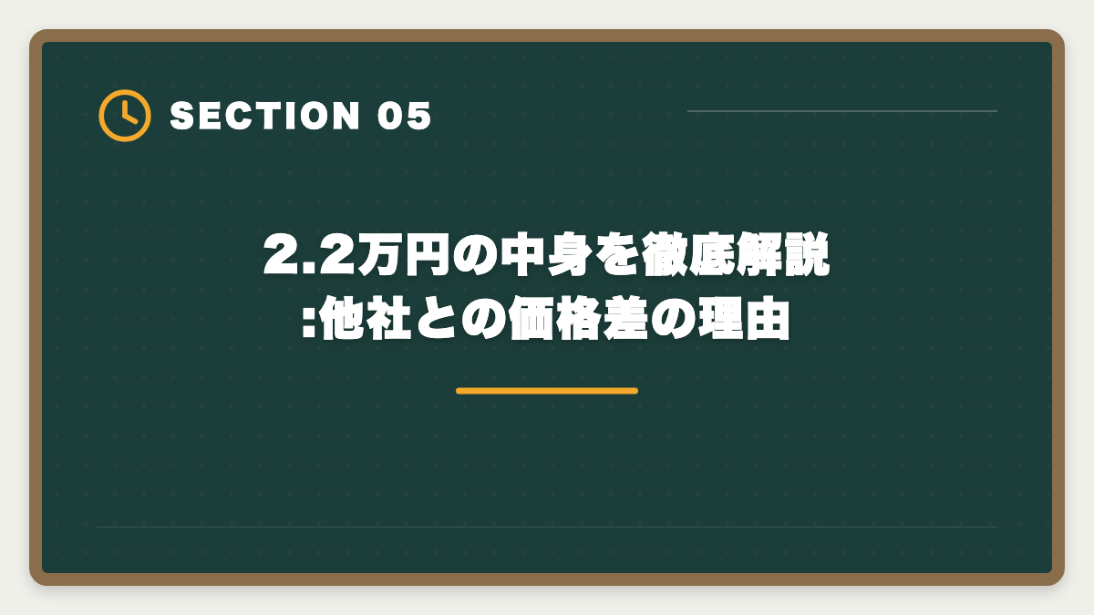 2.2万円の中身を徹底解説:他社との価格差の理由｜スタディング宅建のAI問題復習機能は本当に効くか?評判と3つのデメリットの図解
