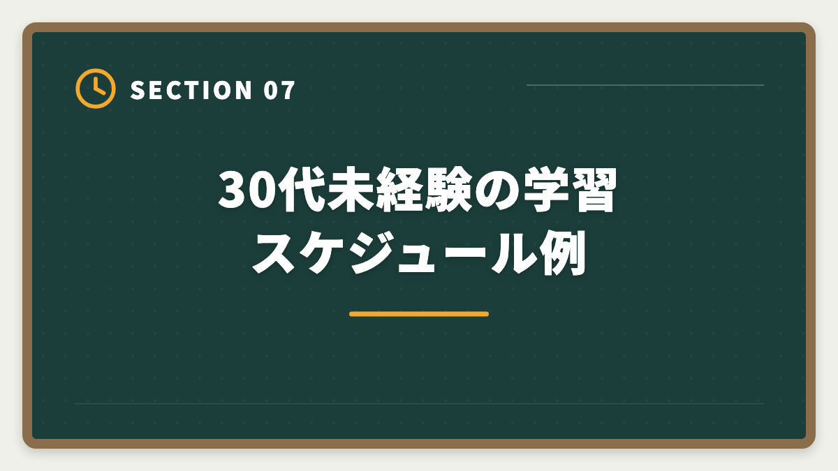 30代未経験の学習スケジュール例｜公認会計士は30代未経験できついのか｜合格者の実例と現実的ロードマップの図解