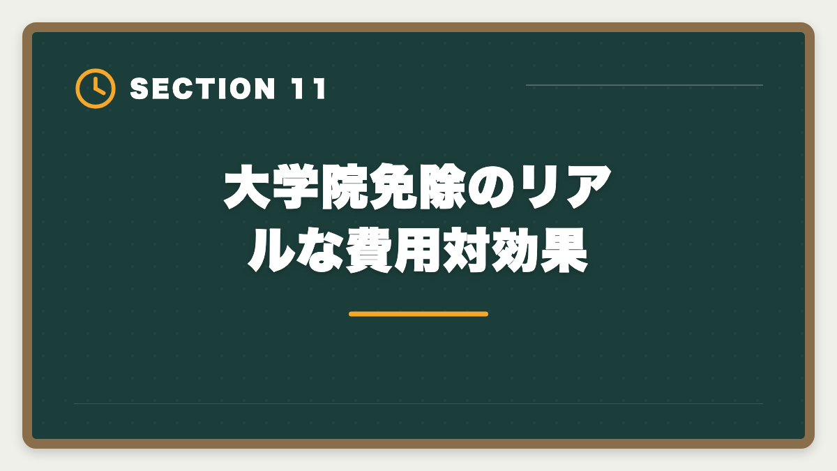 大学院免除のリアルな費用対効果｜公認会計士の大学院免除デメリット5つ｜活用すべき人・避けるべき人の図解