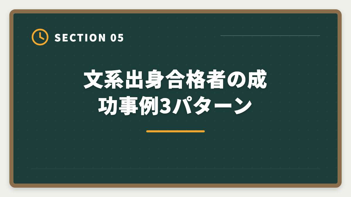 文系出身合格者の成功事例3パターン｜弁理士は文系出身で失敗する5つの理由｜回避方法と合格戦略の図解