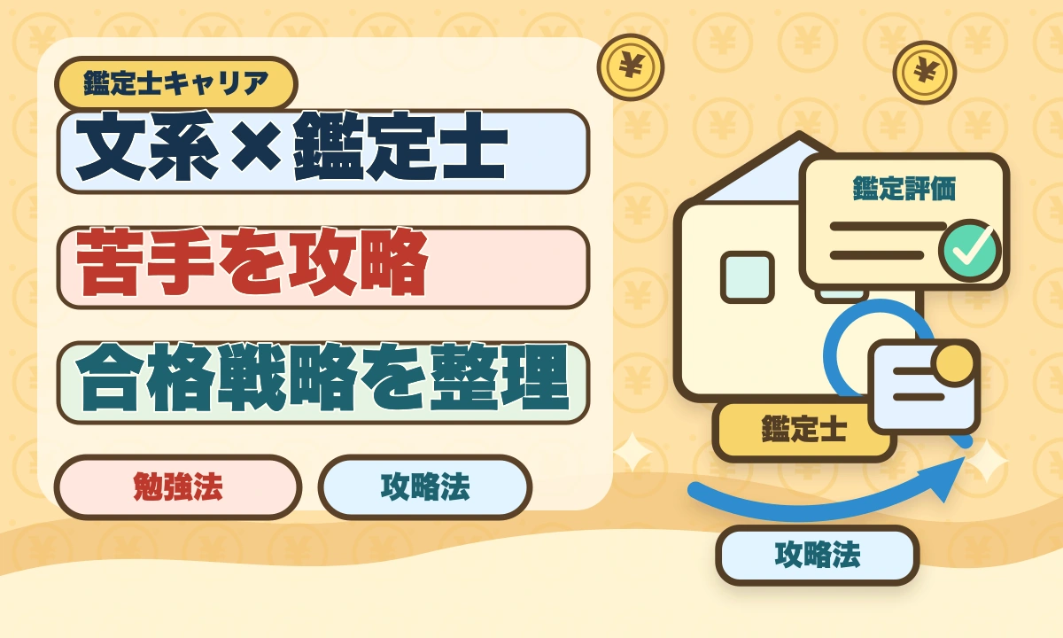 不動産鑑定士は文系出身者でも合格できる｜文系合格者の体験談と戦略のアイキャッチ画像