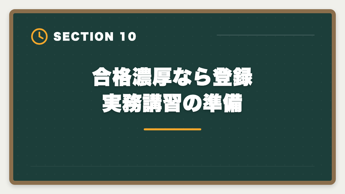 合格濃厚なら登録実務講習の準備｜宅建解答速報で自己採点する方法|各社速報の見方と本試験合否予想ガイドの図解
