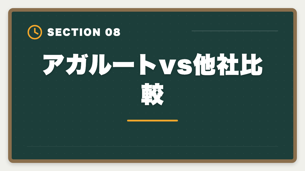 アガルートvs他社比較｜アガルート土地家屋調査士講座の評判｜良い口コミと注意点を現役士業が解説の図解