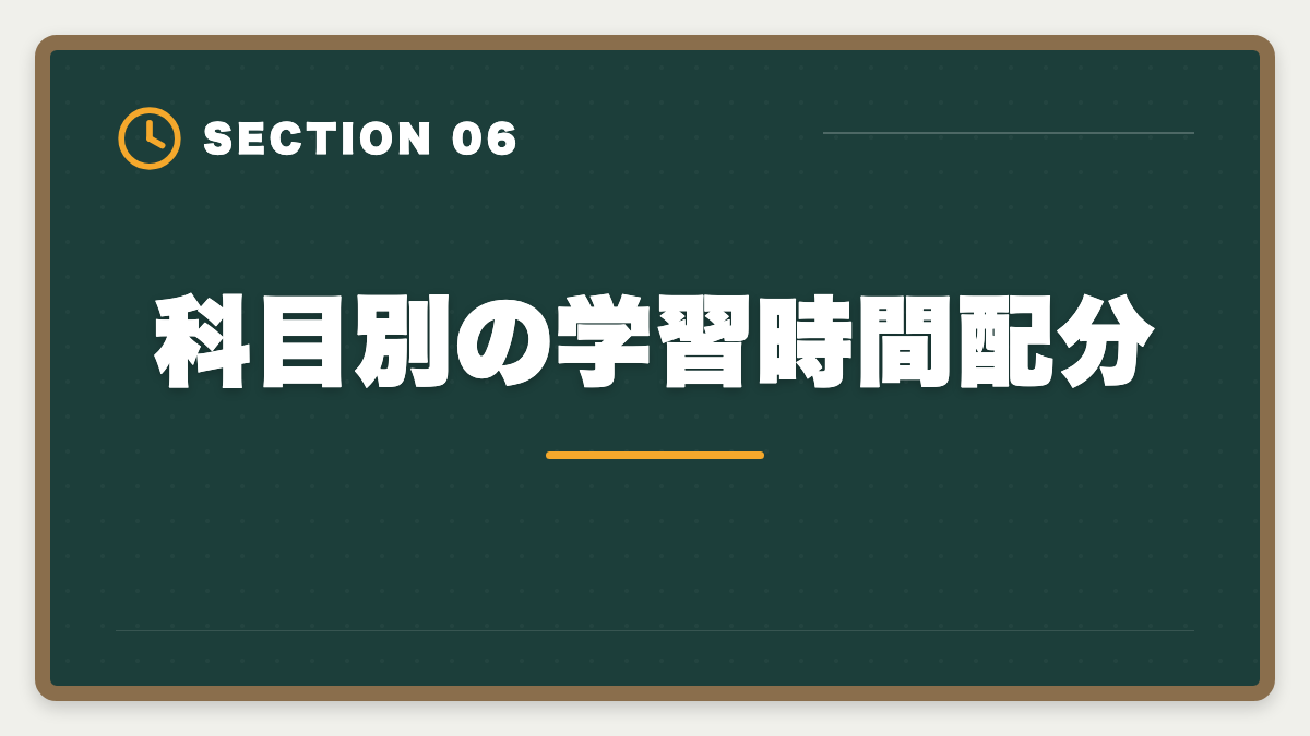 科目別の学習時間配分｜弁理士は1日何時間勉強が必要？状況別の学習スケジュール完全公開の図解