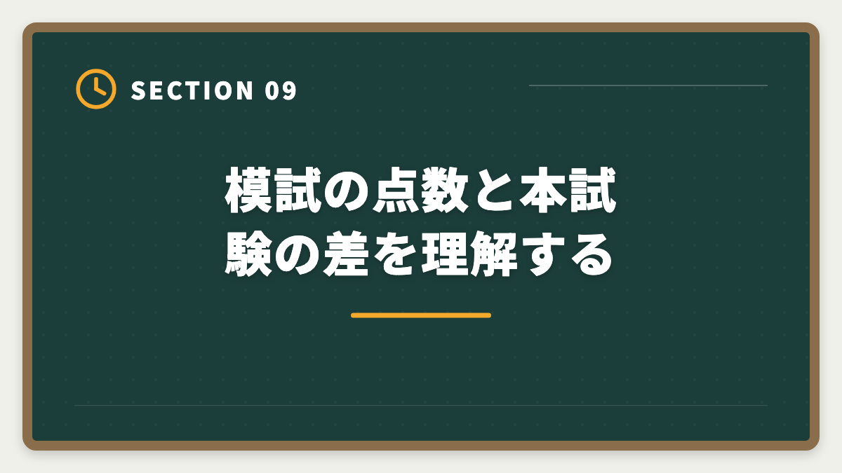 模試の点数と本試験の差を理解する｜宅建模試おすすめ各社比較|LEC・TAC・大原・フォーサイトを受ける順序と活用法の図解
