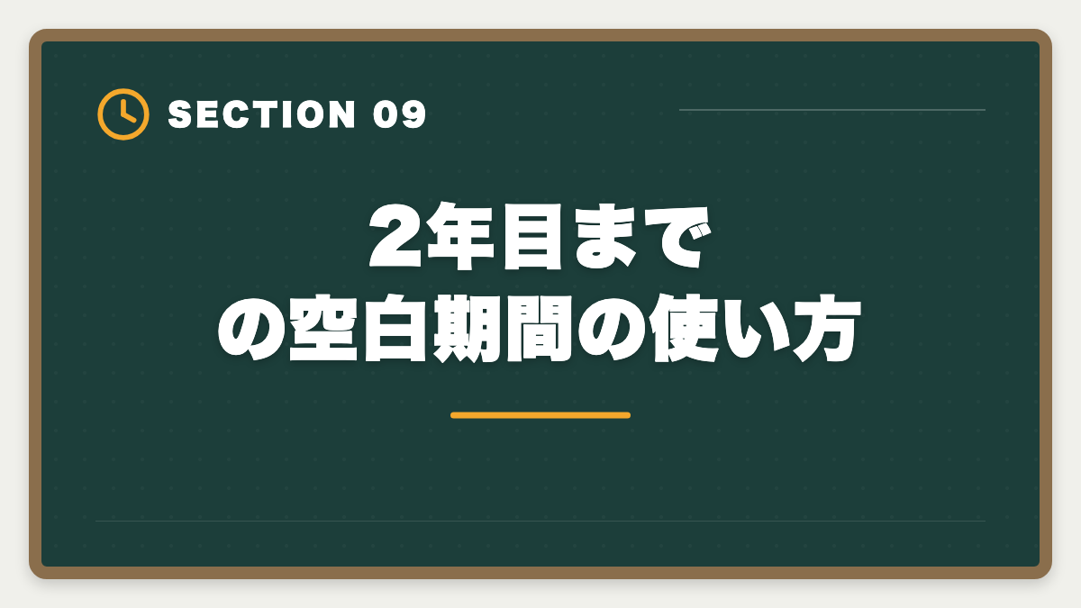 2年目までの空白期間の使い方|宅建2年目リベンジで合格する戦略|1年目の失敗を活かす5つの行動の図解