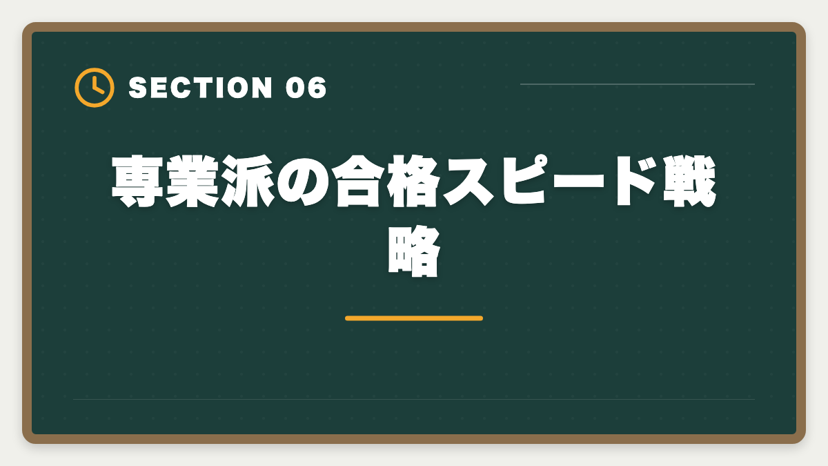専業派の合格スピード戦略｜税理士試験「法人税法」勉強法の完全ガイド｜2年合格の6ステップ戦略の図解