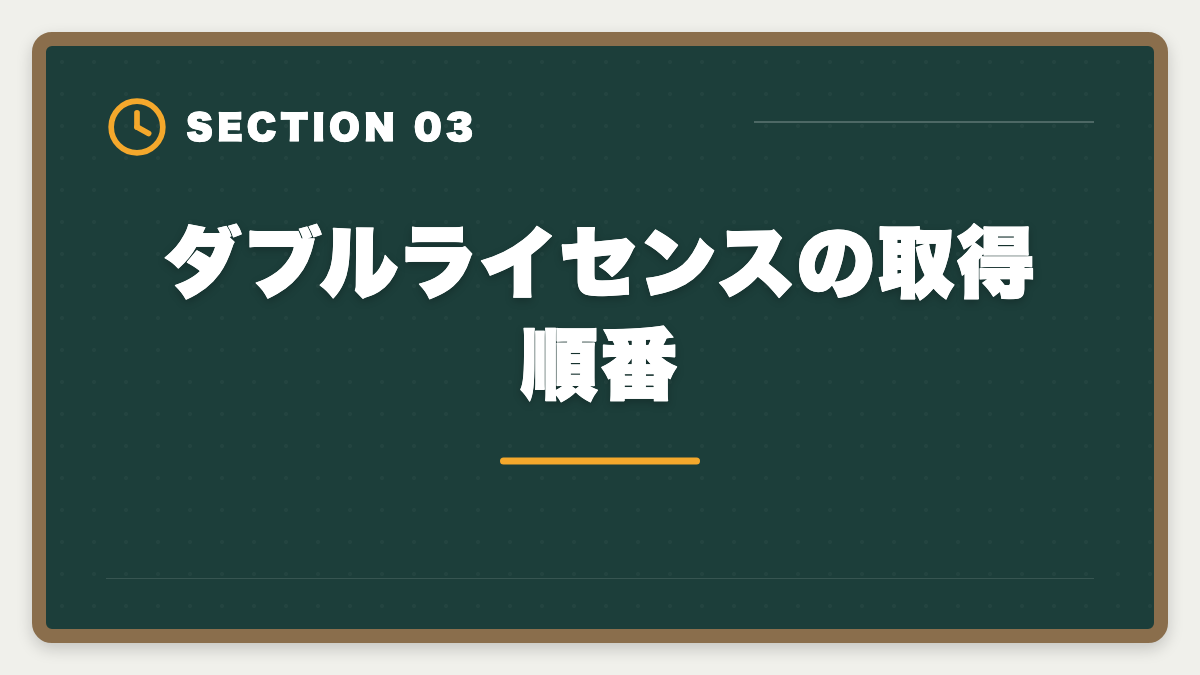 ダブルライセンスの取得順番｜土地家屋調査士のダブルライセンス戦略｜司法書士併用で年収2000万円超の図解