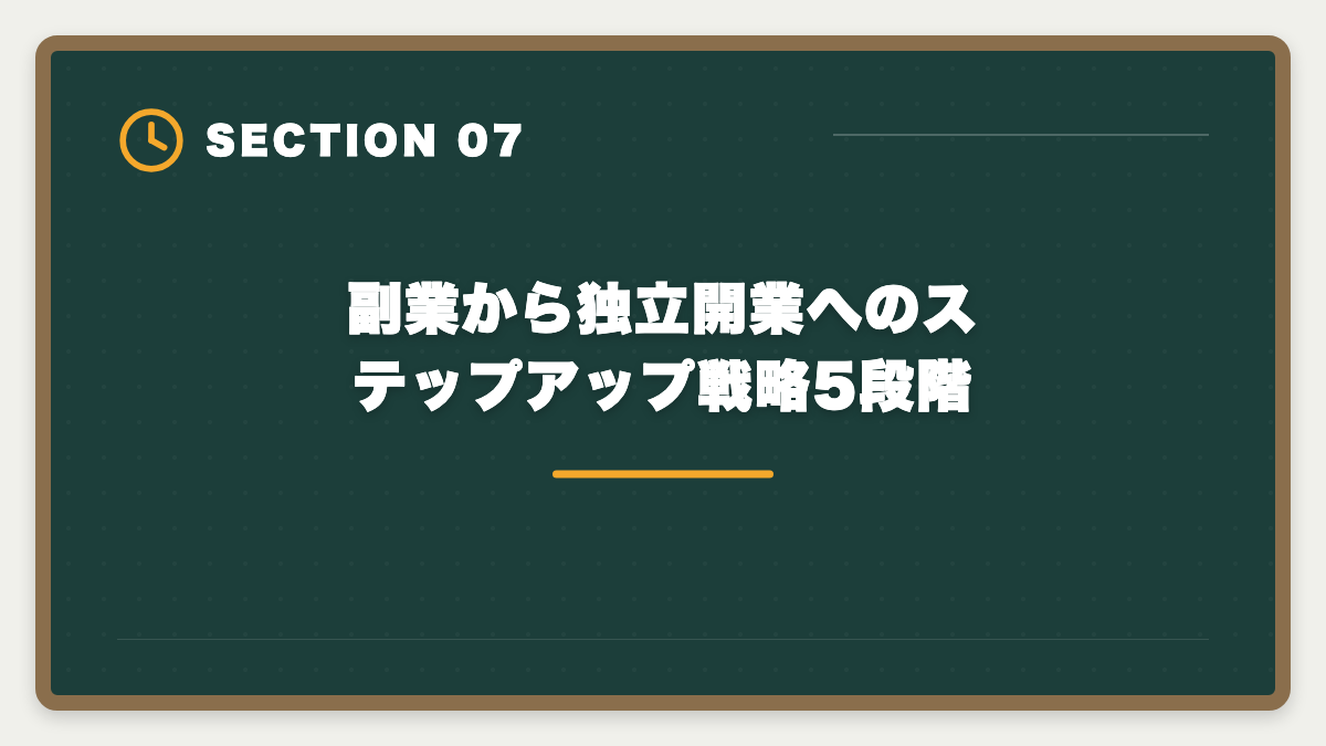 副業から独立開業へのステップアップ戦略5段階｜不動産鑑定士の在宅業務委託・副業で月収はいくら稼げる?案件獲得5つのルートの図解