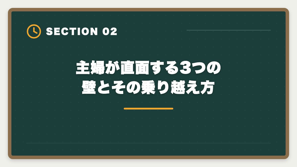 主婦が直面する3つの壁とその乗り越え方|土地家屋調査士は主婦こそ目指すべき 育児と両立する2〜3年合格ロードマップの図解