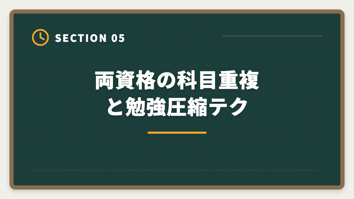 両資格の科目重複と勉強圧縮テク|公認会計士+中小企業診断士ダブル取得で年収+700万円!ステップアップ戦略を士業歴8年が完全解説の図解