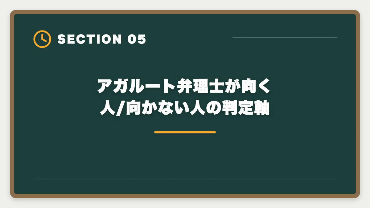 アガルート弁理士が向く人/向かない人の判定軸｜弁理士アガルートはやめとけ?やばいと言われる真実5つを現役士業が中立検証の図解