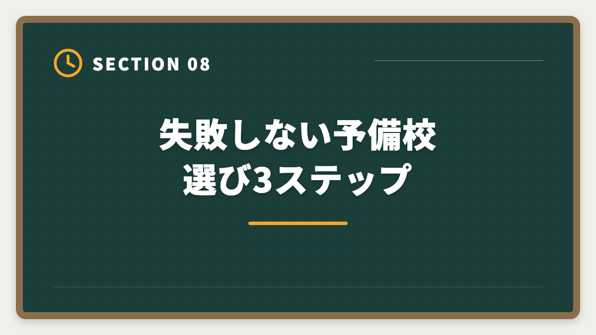 失敗しない予備校選び3ステップ｜不動産鑑定士TACを選ばない方がいい真実5つ｜代替候補と判断軸を業界内側から公開の図解
