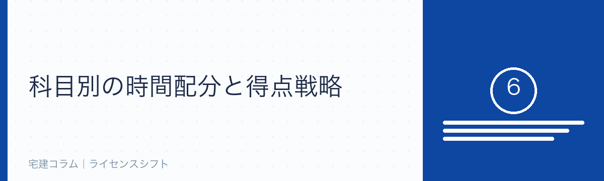 科目別の時間配分